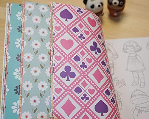 Grace Drayton ‘Dolly Dingle’ Anti Stress Coloring Books for Adult Relaxation and Dingle Paper Doll Cutouts Color Therapy, 60 Pages, 28 Themes