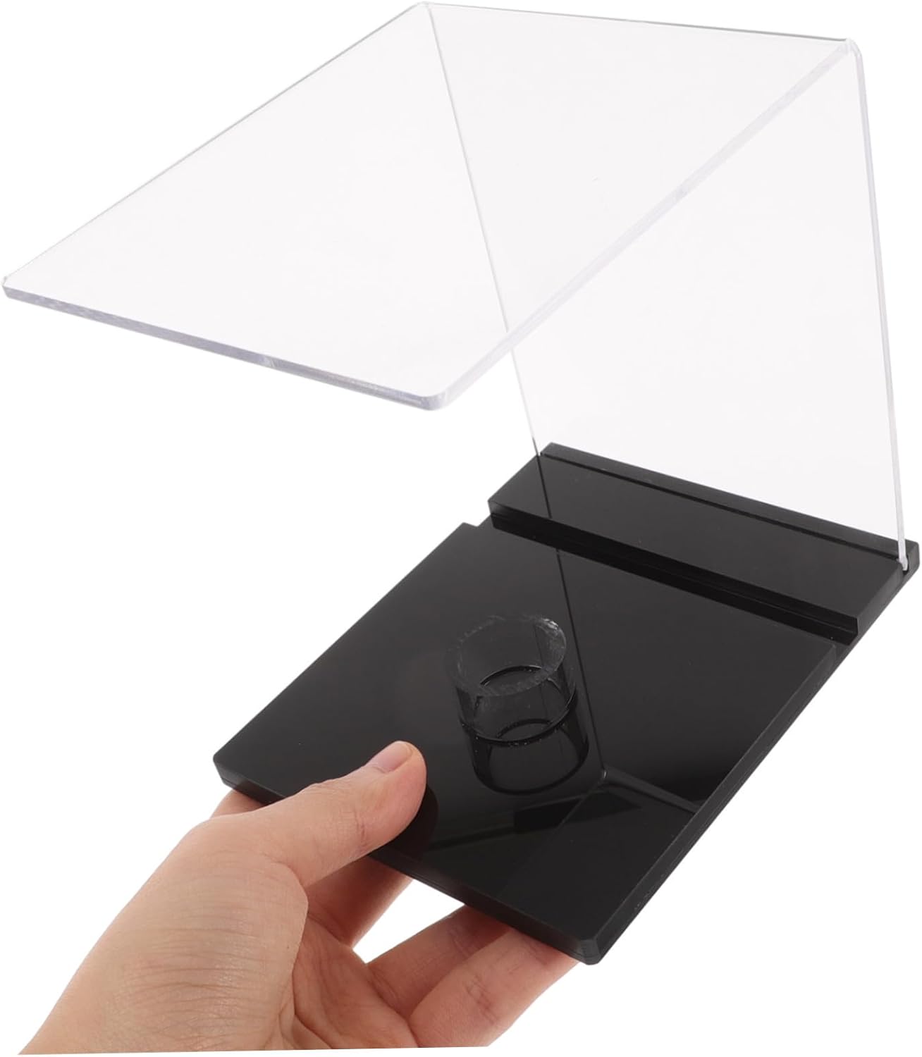 2pcs Transparent Acrylic Display Case Base for Autographed Softball and Baseball Memorabilia Clear Holder for Collectibles for Showcase and