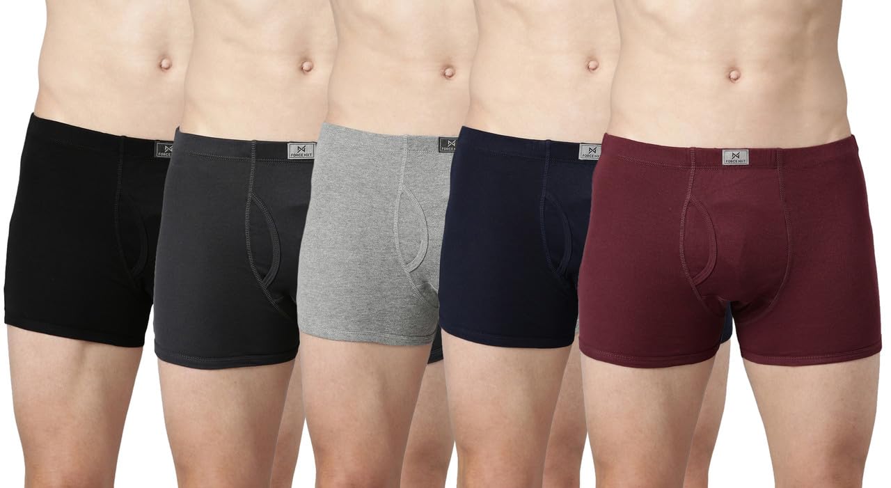 force nxt Men's Super Combed Cotton Regular Solid Trunk | Soft Men Trunk Innerwear | Best underwear for Men |Actual Color May Vary-picture-22