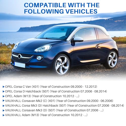 4 STÜCK Lüftungsgitter Abdeckung Luftdüse Lüftungsdüsen Gitter Chrom, kompatibel mit Opel Adam Corsa D MK3, Ersatz für 13417363 2201099 13363314