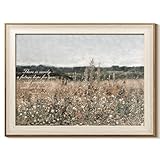 InSimSea 12 x 16 Framed Christian Canvas Wall Art, Bible Verse with Wildflowers Landscape, Inspirational...