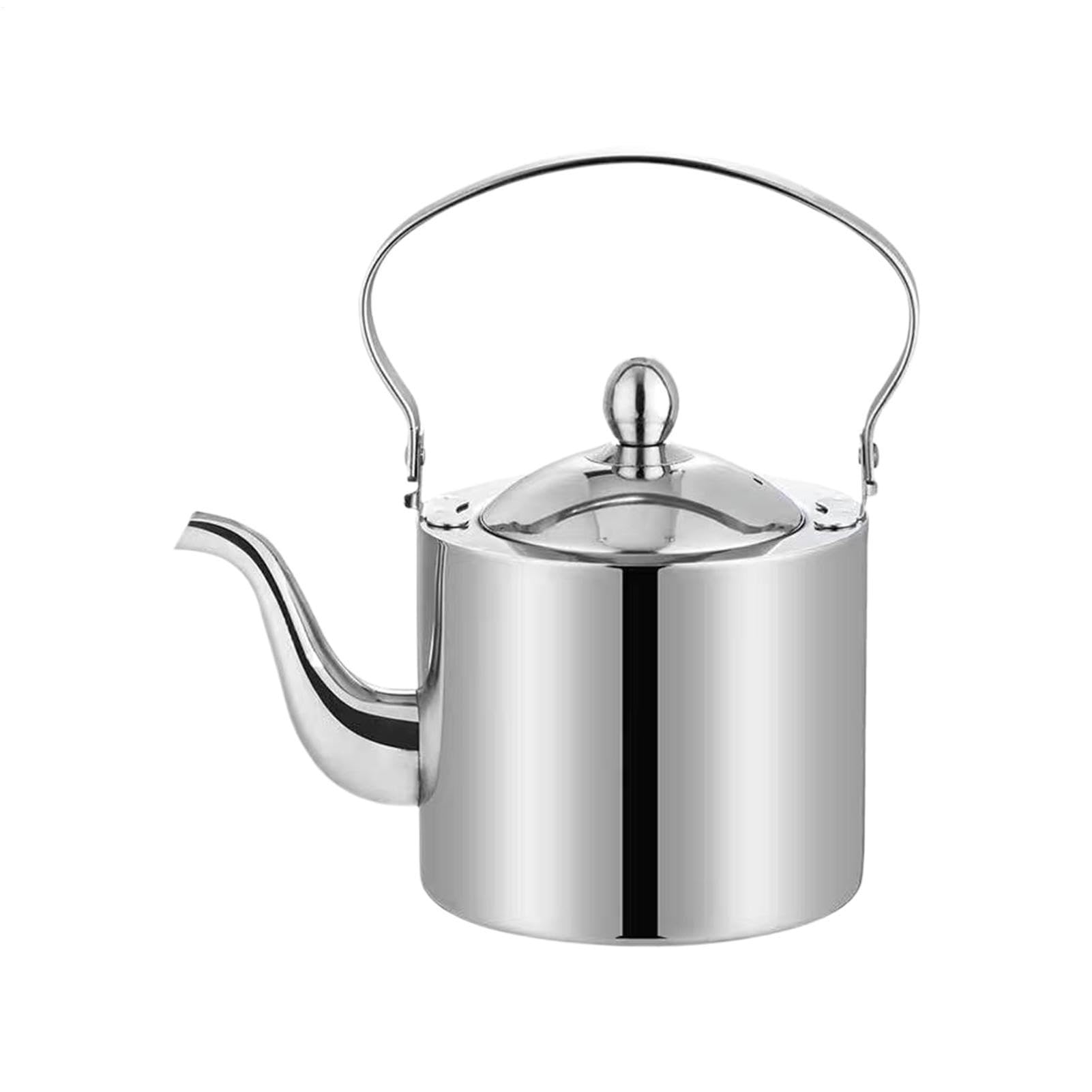 EfficiStainless Steel Water Kettle - Bollitore per acqua con filtro fine, beccuccio lungo, bollitore per tè a collo d'oca, bollitore per riscaldamento 'acqua per cucina, campeggio, viaggi, ufficio