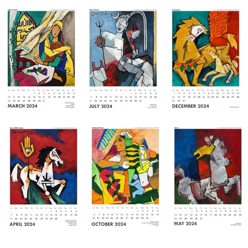 Image of Tallenge - M F Husain - Art By Indian Master - 2023 Wall Calendar - 12 x 17 Inches (Paper, Wall Calendar)