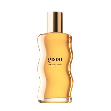 Gisou Honey Infused Mini Body Oil Gold - Lightweight Hydrating Body Oil for Softer, Smoother Skin with Mirsalehi Honey & Bee Garden Oil Blend, 1.5 Fl Oz