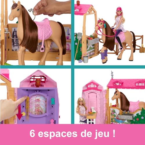 BARBIE Barbie Mysteries : The Great Horse Chase-Coffret écurie ultime - Barbie - HXJ44
