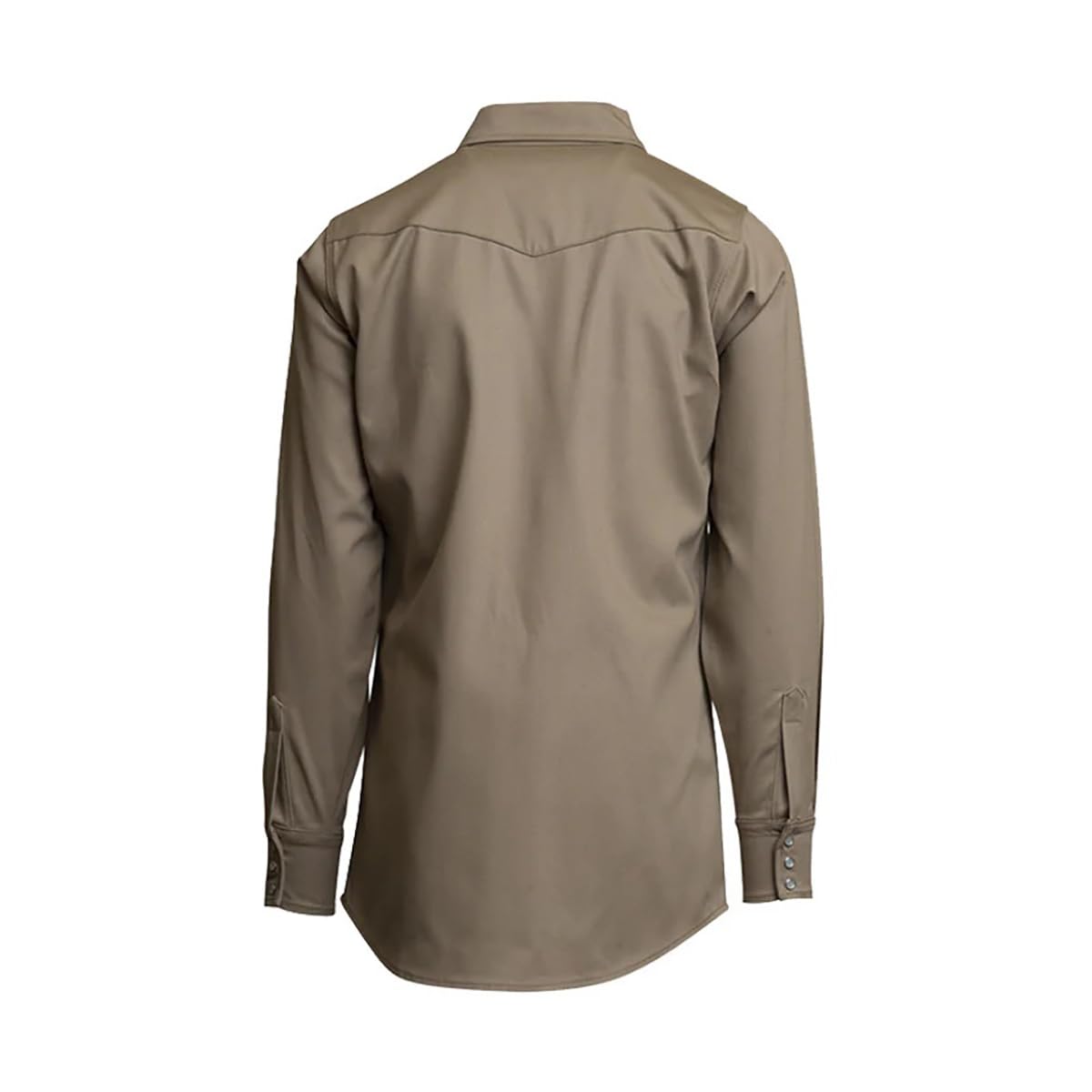 Lapco LS-20-L Heavy-Duty Welder's Shirts, 100% Cotton, 10 oz, 20 Large, Khaki