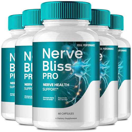 Nerve Bliss Pro Capsules Nerve Bliss for Neuropathy Advanced Nerve Health Supplement Pills - Maximum Strength All Natural Healthy Circulation & Stable Levels NerveBlissPro Reviews (5 Pack)