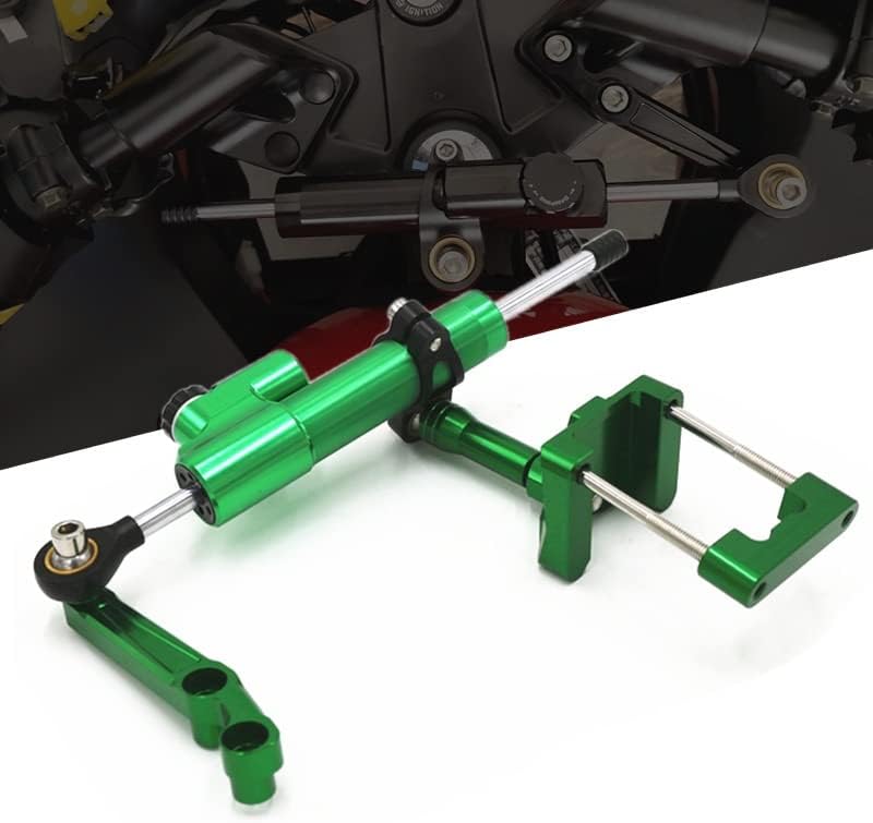 Suitable for Kawasaki Ninja250 Z250 Motorcycle Accessories Direction Damper Anti-Flapping Head Measuring Tape Size(Titanium color)