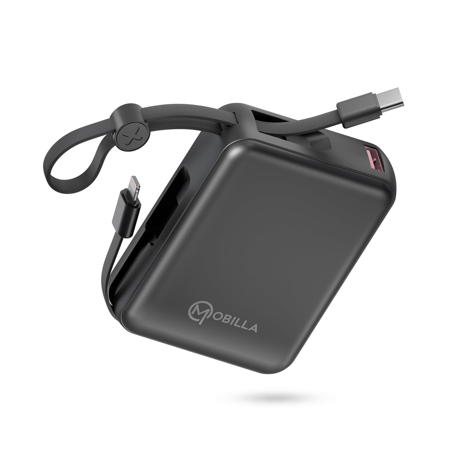 MPower X2 Powerbank | 27W High-Speed Output | 10000mAh Battery | Built-in Type-C & Lightning Cables | Dual Fast Charging Ports | Battery Display | Matte Finish | Multi-Layered Protection (Black)-image-32