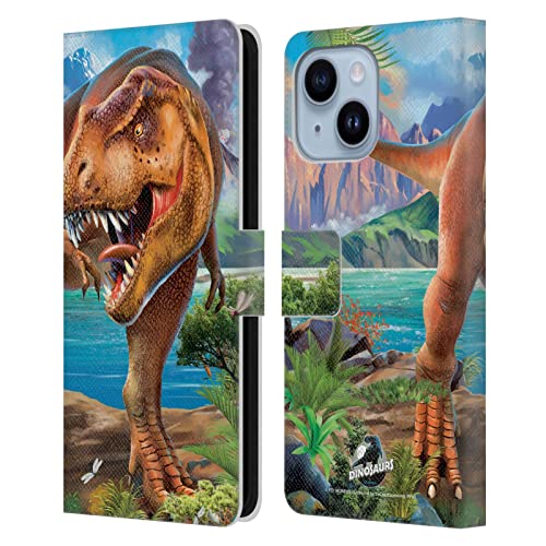 Housse iPhone 14 Plus dinosaure Tyrannosaure pour sorties et visionnage mains libres