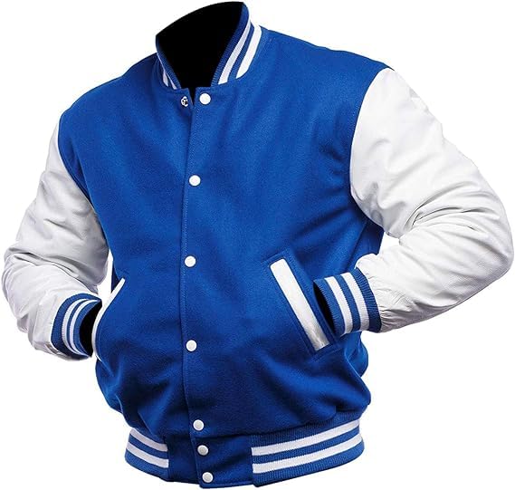 Image of Letterman Varsity Jackets for Men, Baseball Bomber Jackets, High School Letterman Jackets, Warm Wool Outerwear