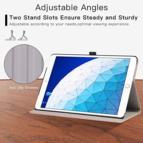 ZtotopCase Case for iPad Air 10.5" 2019 (3rd Generation) & iPad Pro 10.5 2017,PU Leather Business Folio Cover,with Stand,Pocket and Auto Wake/Sleep Function,Multi-angle,Rose