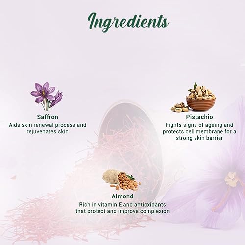 Miniatura 5 de Biotique Saffron Dew 1.76 oz - Crema facial y corporal Ageless