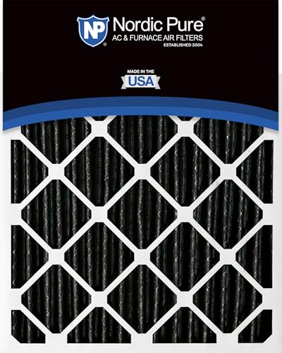 Image of Nordic Pure 20x20x4 Pleated MERV 12 Plus Carbon Air Filters 6 Pack | Actual Size: 19 1 /2 x 19 1 /2 x 3 5 /8 Made in USA, Advanced HVAC Furnace Filtration, Pet & Household Odor Control