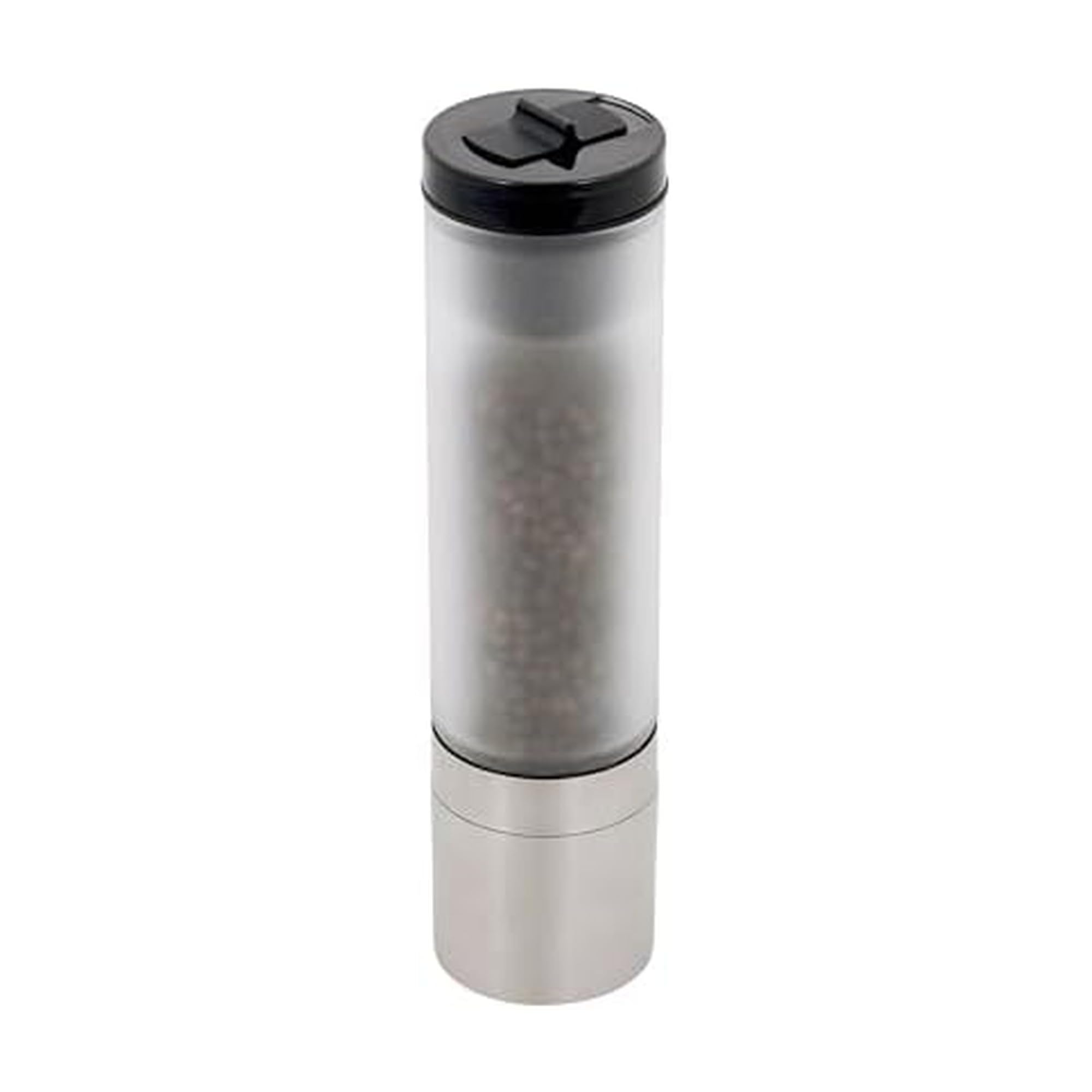 Broyeur de poivre noir Kamenstein en verre borosilicate et acier inoxydable avec salière