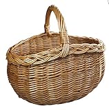 einkaufskorb weide stapelbar Der Einkaufskorb braun besteht aus Weide, in ihrem Naturton. Der Weidenkorb braun ist sehr stabil geflochten. Der Tragekorb ist mit einem stabilen Henkel aus Weide ausgestattet.