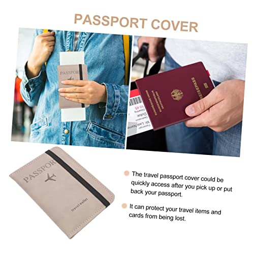 Abaodam 2 Peças Capa Para Cartão De Passaporte Carteira De Couro Para Passaporte Bolsas De Viagem Ma