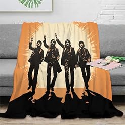 Couverture 50x60inch(127x152cm) – Douce – en Flanelle Douce – en Polaire – The Beatles – Rock Band - Les Beatles, Paul McCartney, John Lennon, RIngo Starr, George Harrison Couverture 50x60inch(127x152cm) - Douce - en Flanelle Douce - en Polaire - The Beatles - Rock Band – Image 2