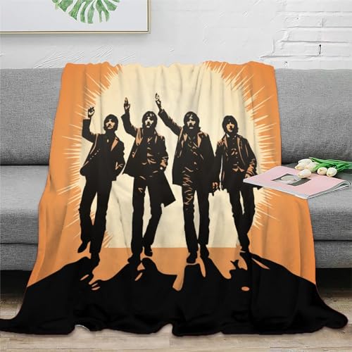 Couverture 50x60inch(127x152cm) – Douce – en Flanelle Douce – en Polaire – The Beatles – Rock Band - Les Beatles, Paul McCartney, John Lennon, RIngo Starr, George Harrison Couverture 50x60inch(127x152cm) - Douce - en Flanelle Douce - en Polaire - The Beatles - Rock Band – Image 3