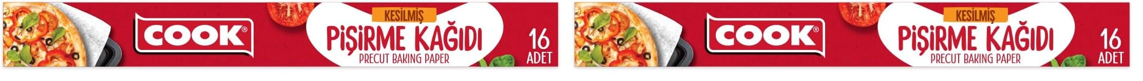 Cook Pişirme Kağıdı Kesilmiş (16 Yaprak) 42 x 37 cm 2li paket