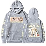 colanperd Anime My Dress-Up Darling Hoodie Marin Kitagawa Printed Hip Hop Streetwear Sweatshirts Grey