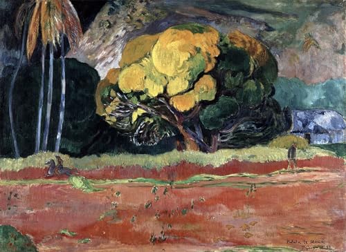 Peinture Murale Fatata Te Moua Paul Gauguin Toile Salon 60x90