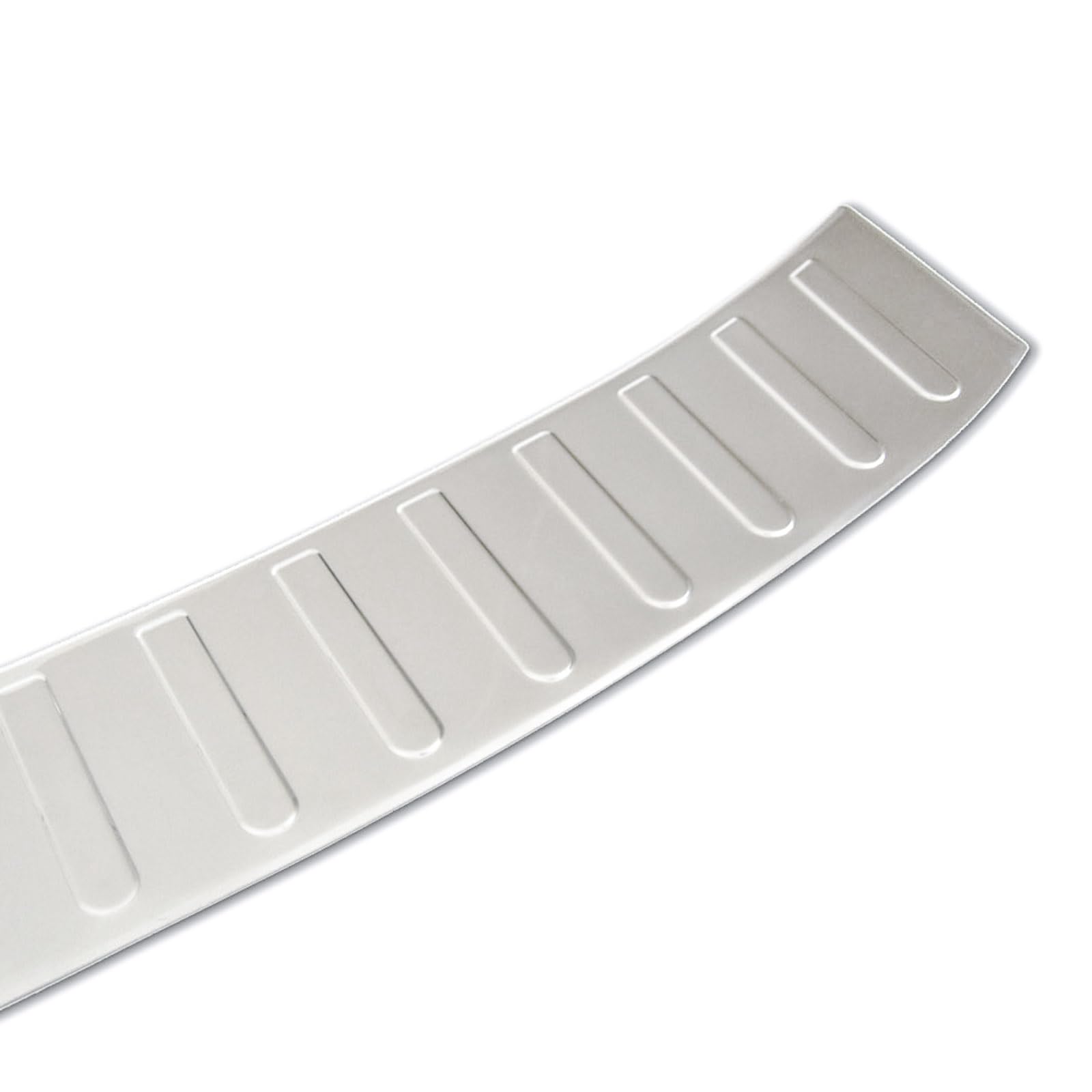 J&J AUTOMOTIVE Protezione Paraurti Posteriore per Volkswagen Passat B6 Break 2005-2012, su Misura, Salvabordo di Carico Antigraffio, Cromata