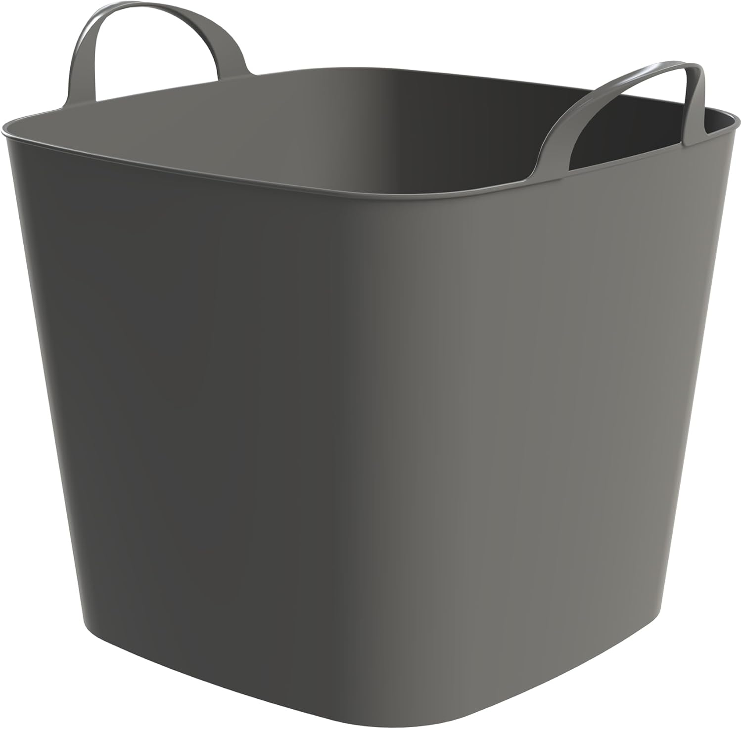 Life Story 6 Pack Flexi Tub, Versatile 26 Quart Storage Tote, Flexible Plastic Home Organizer Lightweight Basket with Carrying Handles, Blue