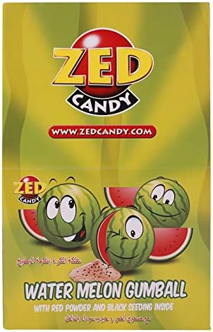 Zed Watermelon Flavor Gumball, 35 Gm (Pack Of 40)