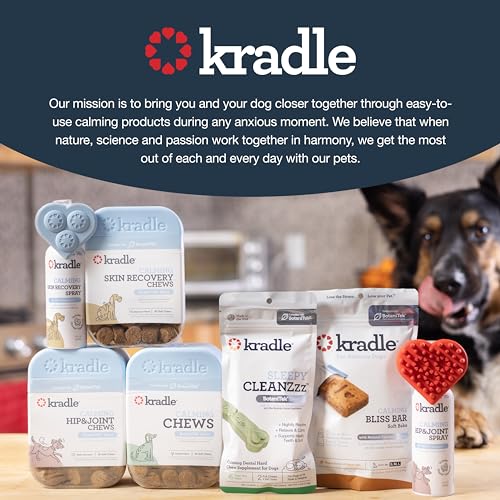 Kradle Chillers Dog Calming Chews - Hard Chews - Stress Relief Support for Dogs - Human Grade Calming Chews with Soothing Ingredients - Chicken Flavor - 6 Pack - Thumbnail 6