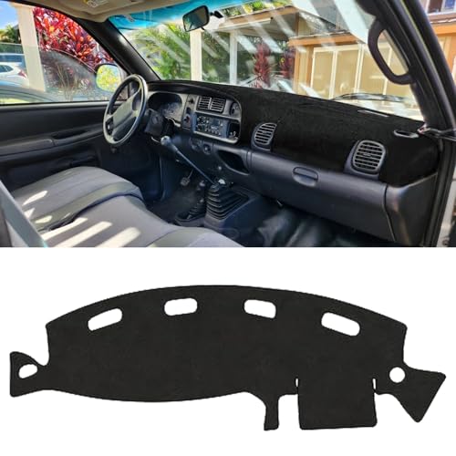 Juborre Dash Cover for 1998-2001 Dodge Ram 1500 2500 3500 Accessories,Polyester Dashboard…