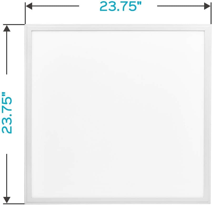 UL Dimamble 2-Pack Panel Light 2X2 (24''x24'') 40W 5000K Cool White DLC Qualified Eligible for Nationwide Rebate Programs Flat Celling Led Sheet Panels Lighting Board