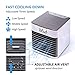 Mini Air Conditioner, Portable Mini Cooler Upgrade Model, Air-Conditioner with USB, Mini Desktop Table Fan with 3 Different Speeds, Indoor Outdoor