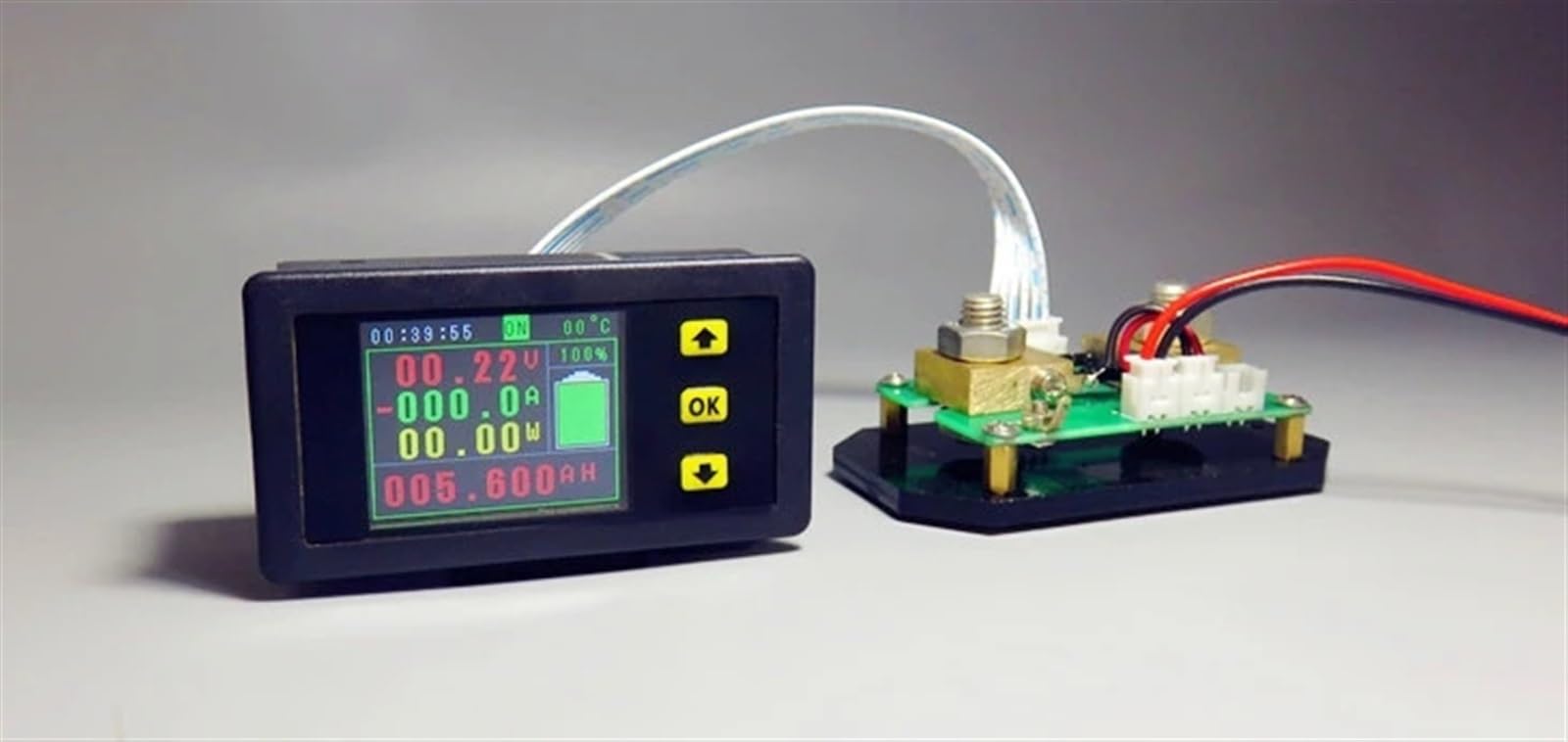 Cyfrowy woltomierz kombinowany LCD DC 120v, 100a, 500a, amperomierz, KWh, Watt, 12v, 24v, 48v, 96V, pojemność baterii, monitorowanie zasilania (kolor : 500A)
