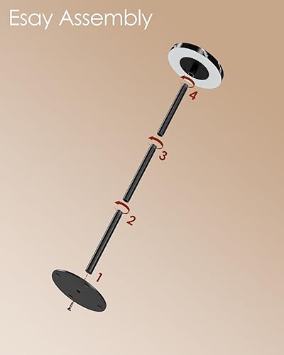 Miniatura 8 de Mesa de bebida, mesa auxiliar de pedestal pequeña, mesa de cóctel redonda, mesa auxiliar circular con base de metal, para espacios pequeños (2,