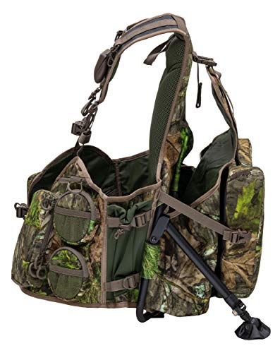 Alps Outdoorz Grand Slam Turkey Vest Featuring Removable Sit Anywhere Kickstand Frame And Fold-Away Seat, Large Game Bag, Cell Phone Use In Pocket, Standard, Mossy Oak Obsession #TOP2