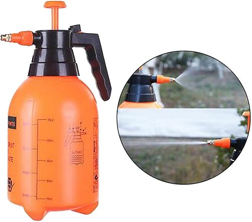 Miniatura 4 de Homyl Pulverizador de bomba de presión de jardín de mano Botella de pulverización de agua para césped - Naranja 2L