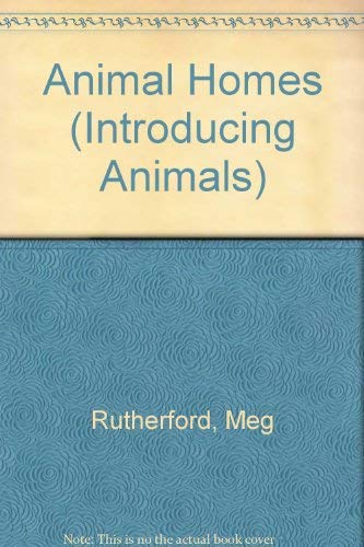 Meg Rutherford Books Animal Homes (Introducing Animals S.) : Rutherford, Meg: Amazon.es: Libros