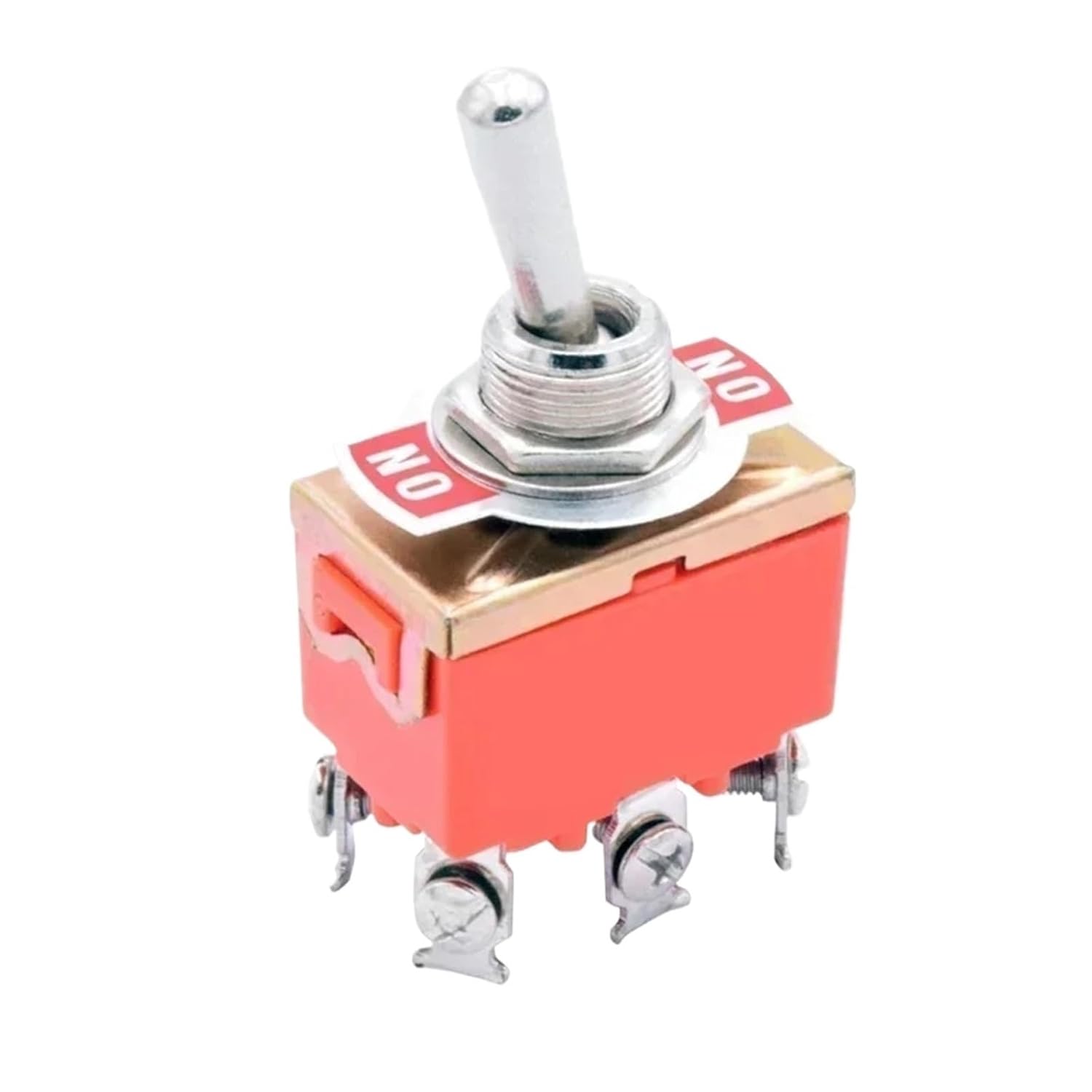10pcs E-Ten 1322 1021 1122 1221 1321 3pin 6pin Toggle Switch ON Off SPST SPDT Switch on-Off-on on-on DPDT with Waterproof Cap(1321S ON ON,Momentary,Without Cap)