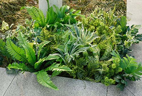 Party Joy 14 Bunches Fake Plants Outdoor, Fake Bushes Uv Resistant Artificial Flowers Greenery Shrubs Faux Greenery For Outdoor Garden Patio Front Porch Yard Decor #TOP2