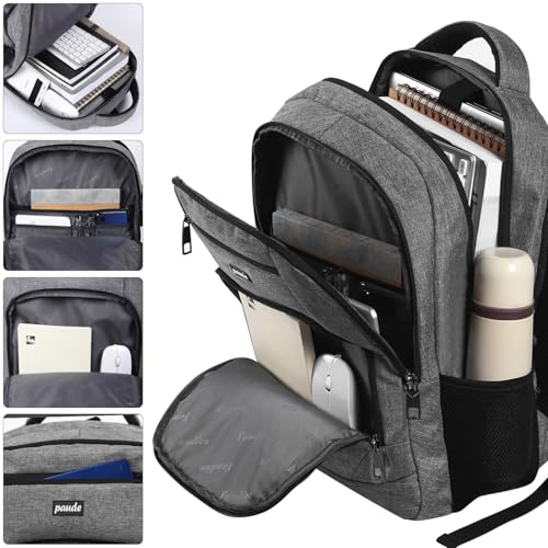 Image of Paude Backpack for Women and Men,School College Backpack 15.6 inch Laptop bookbag with USB Port for High School Student