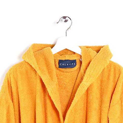 Caleffi 75878 Cotone Minorca Accappatoio Con Cappuccio, X-Grande, Topazio