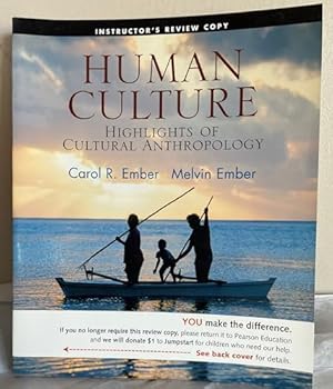 Paperback Exam Copy for Human Culture:Highlights of Cultural Anthropology Book