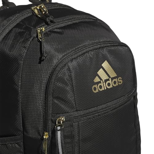 adidas Excel Backpack (34L) + Insulated Lunch Bag (6L), Black/Gold Metallic + Black/White, One Size3