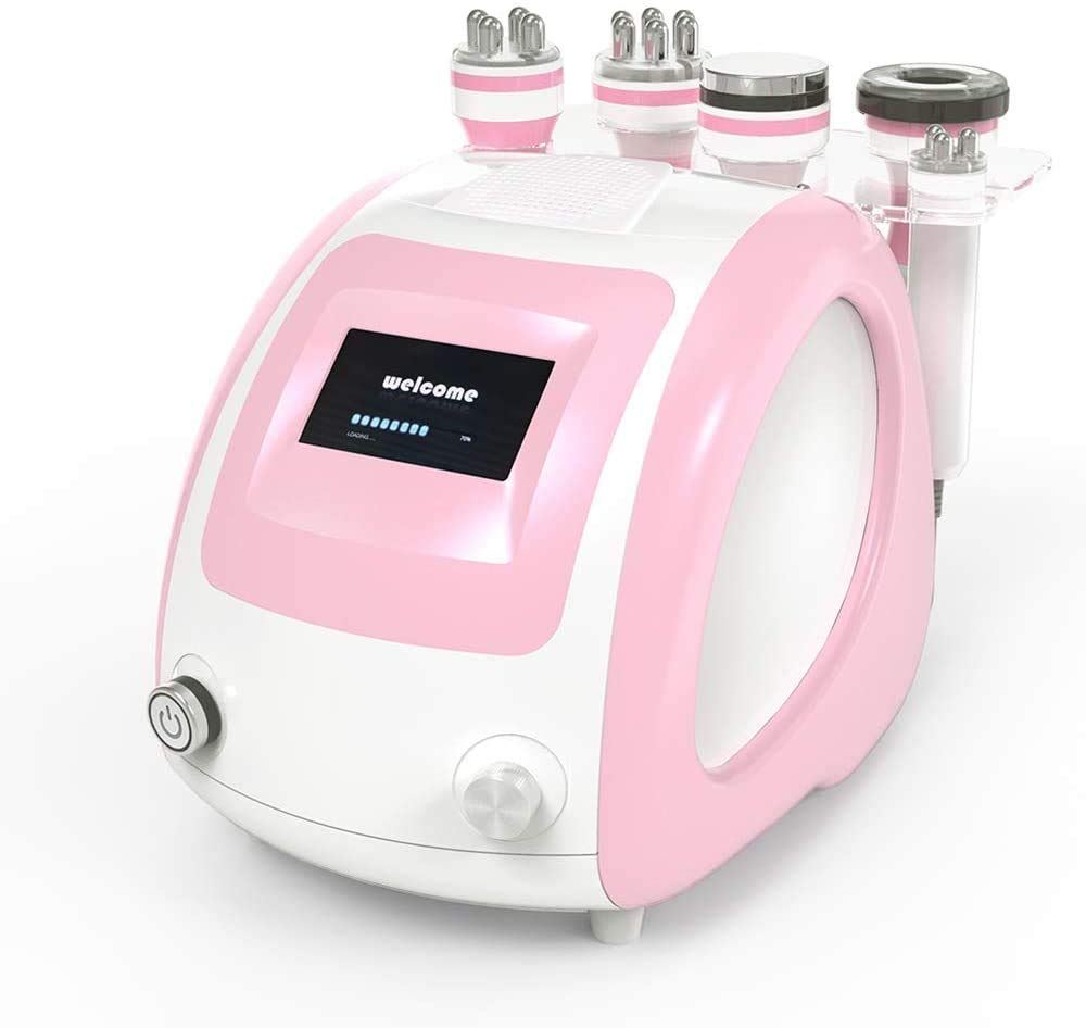MKOMI 5 in1 RF Vacuum Therapy Body Shaper Slimming Fat RF Laser Wrinkle Remvoal Skin Lifting Machine Pink