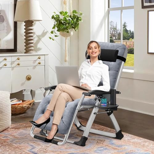 Image of DoCred Comfy Folding Recliner Chair -Bedroom Living Room Chairs