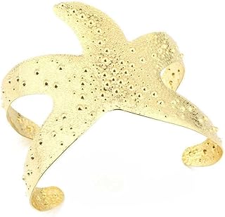 Starfish Jewelry - Unique Gold Plated Bracelet for Women and Unisex, A Creative Gift for Beach Enthusiasts, Perfect for Holiday Celebrations and Parties
