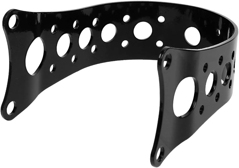 Motorcycle Front Fork Brace Tracker Narrow for Harley Wide Glide Front Ends with a 19" or 21" Front Wheel Harley Sportster Dyna XL FXD FXR 1988-2017 (Gloss Black)