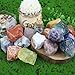 QINJIEJIE Howlite 2PCS Raw Crystals 1.8-2.2'' Natural Crystals Healing Stones Bulk Large Stones for Tumbling Cabbing Fountain Rocks Polishing Handmade DIY Decor Gifts