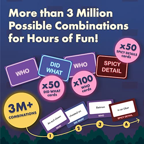 Storytelling Party Games For Adults & Family: Freaky Rumors — Fun Board Game For Teens & Adults, Family Game Night Games For Groups Adult, Conversation Cards Games For Families Parties (3-6 Players) #TOP4